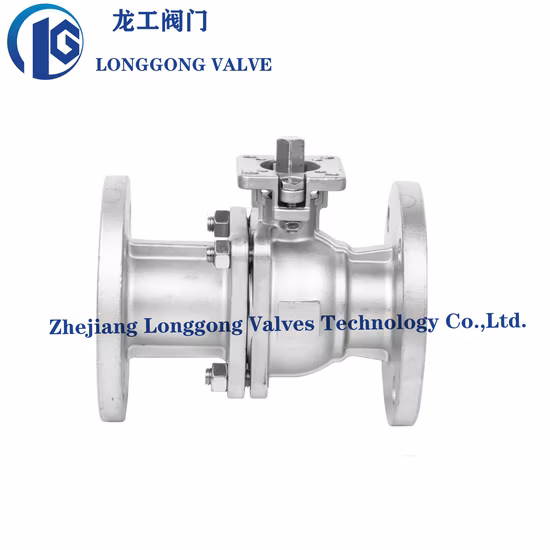 2 個 XTV SS304 フランジステンレス鋼フローティングボールバルブ