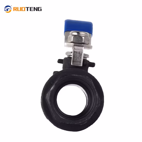 熱い販売の炭素鋼マニュアル/ギアレバーボールバルブ、プラスチックシールと溶接フィルター付き